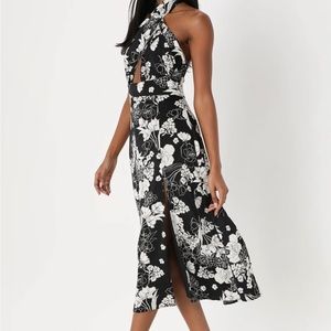 Lulus midi halter dress- NWT